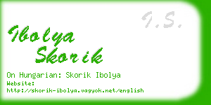 ibolya skorik business card